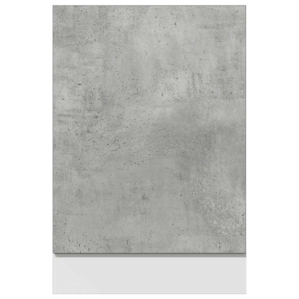Panou Frontal Mașină Spălat Vase, Gri Beton, 45X3X67 Cm, Pal