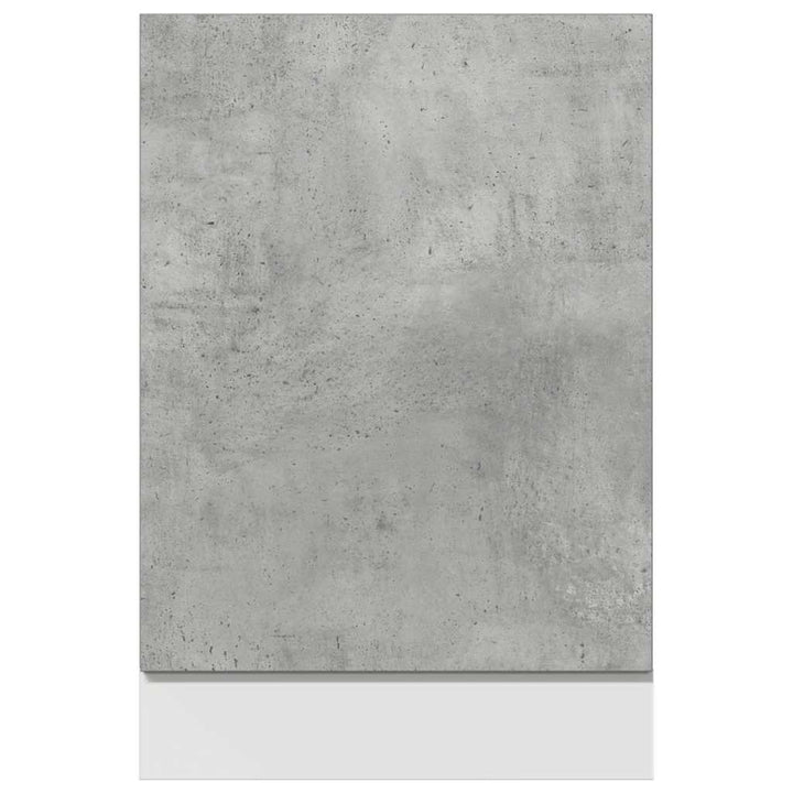 Panou Frontal Mașină Spălat Vase, Gri Beton, 45X3X67 Cm, Pal