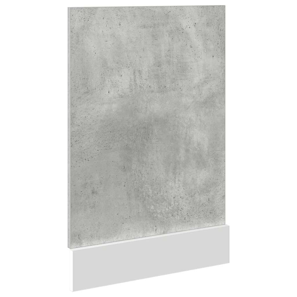 Panou Frontal Mașină Spălat Vase, Gri Beton, 45X3X67 Cm, Pal