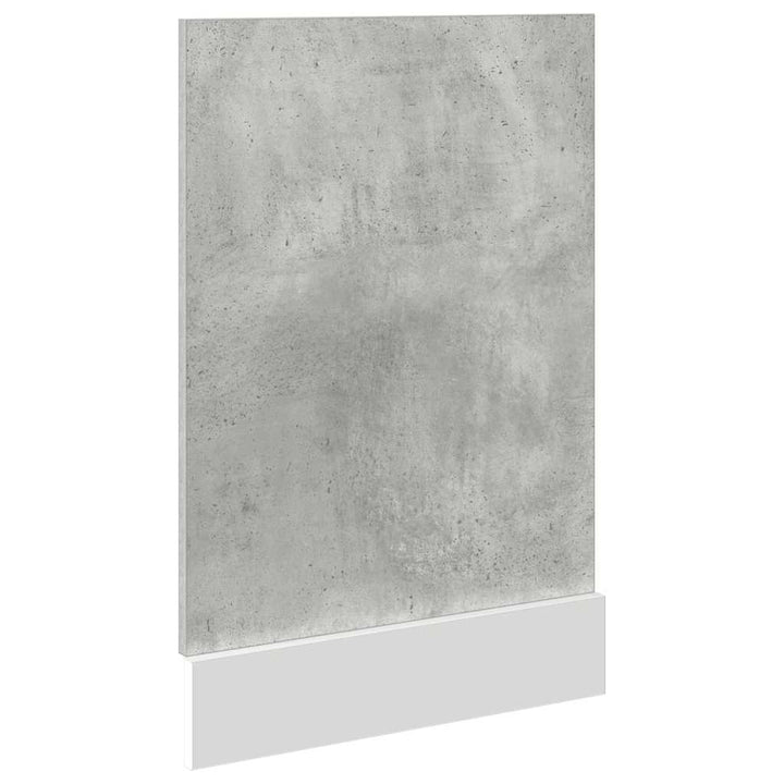 Panou Frontal Mașină Spălat Vase, Gri Beton, 45X3X67 Cm, Pal