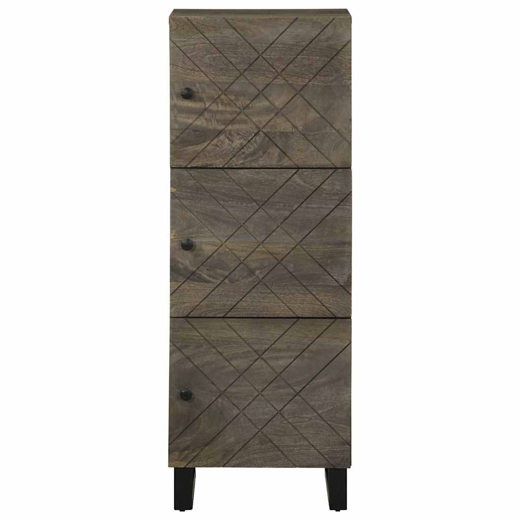 Dulap Înalt, Negru, 40X33X110 Cm, Lemn Masiv De Mango