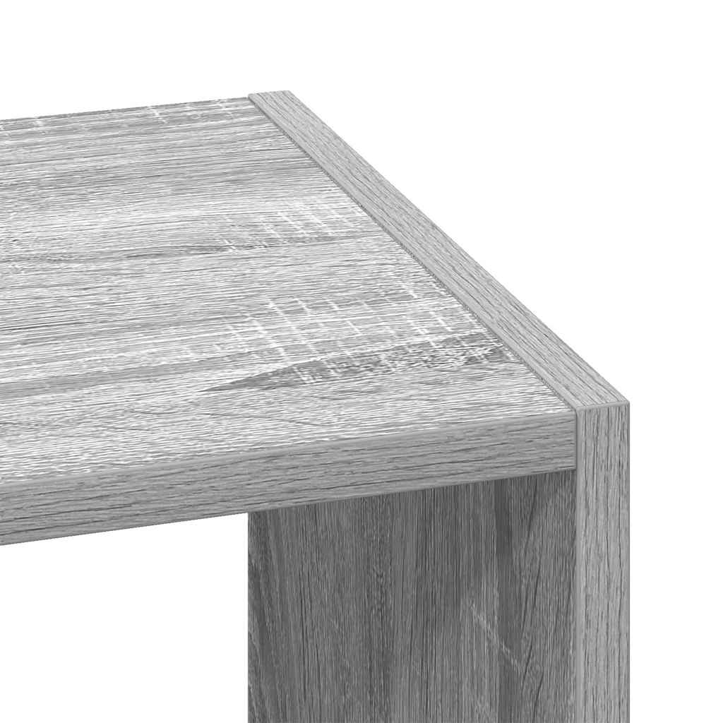 Bibliotecă Stivuabilă Gri Sonoma 30X30X80 Cm Lemn Prelucrat