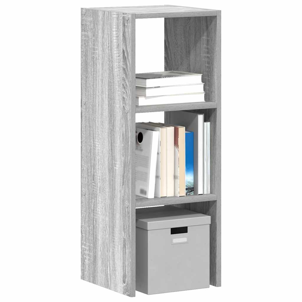 Bibliotecă Stivuabilă Gri Sonoma 30X30X80 Cm Lemn Prelucrat