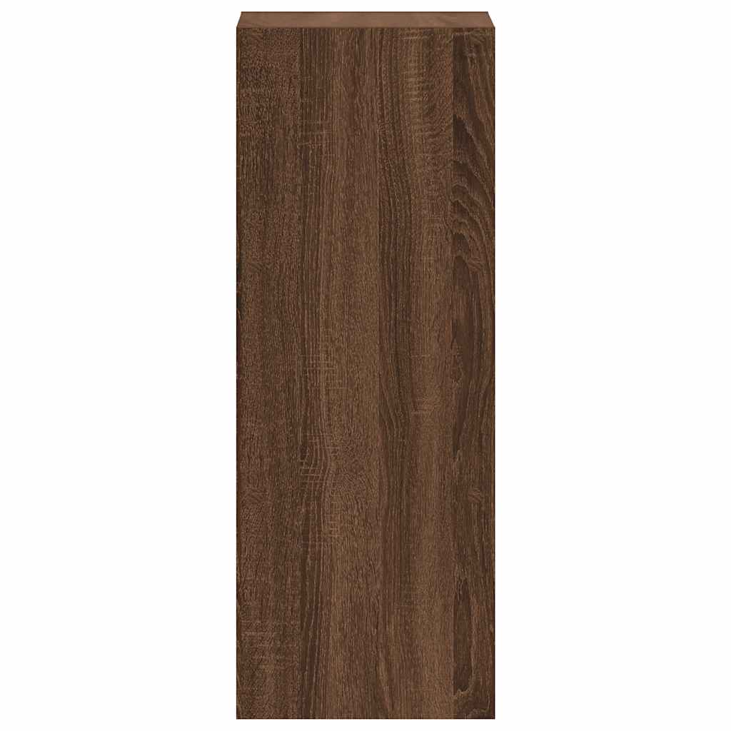 Bibliotecă Stivuabilă, Stejar Maro, 30X30X80 Cm, Lemn Prelucrat