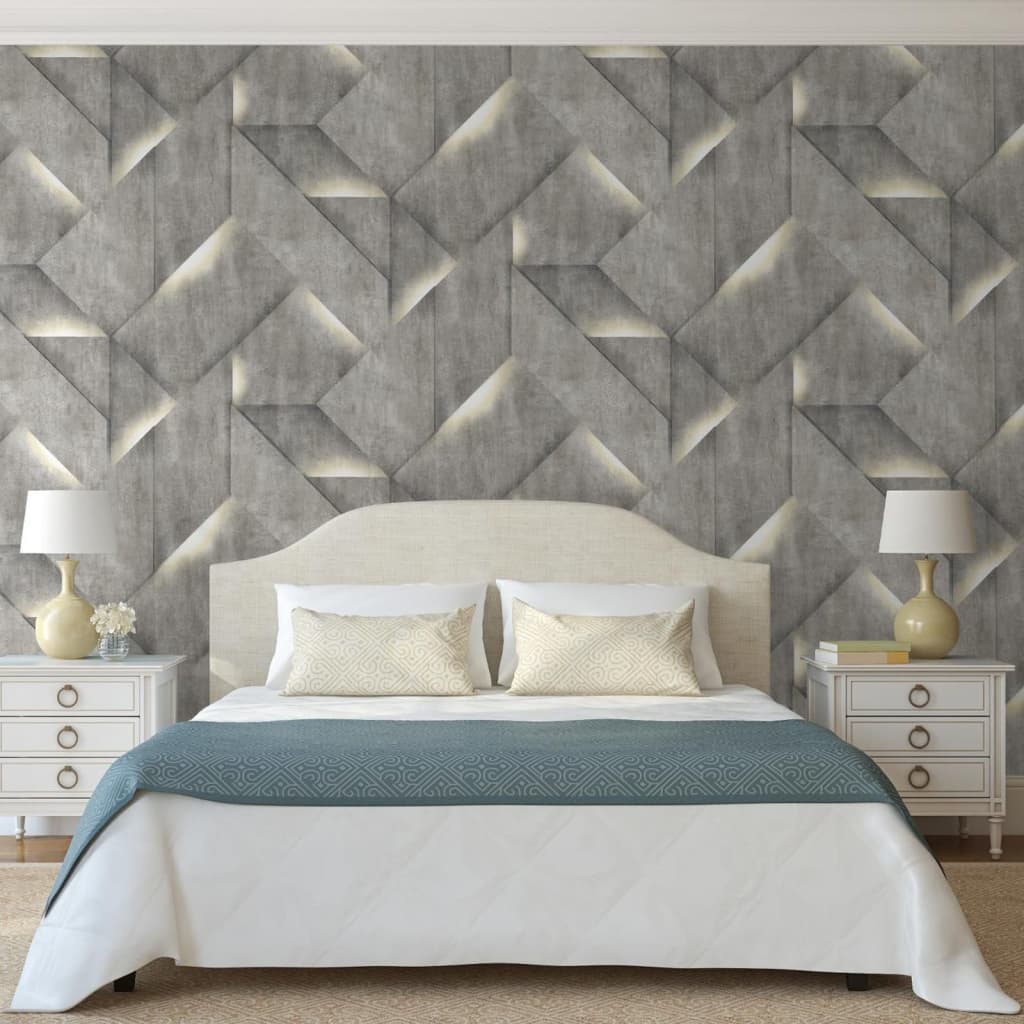 Dutch Wallcoverings Tapet Onyx, Gri Închis
