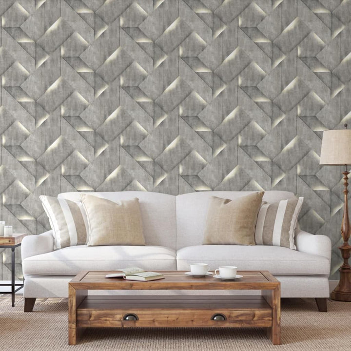 Dutch Wallcoverings Tapet Onyx, Gri Închis