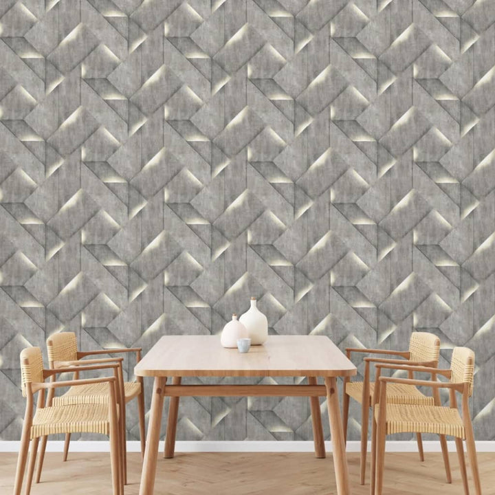 Dutch Wallcoverings Tapet Onyx, Gri Închis