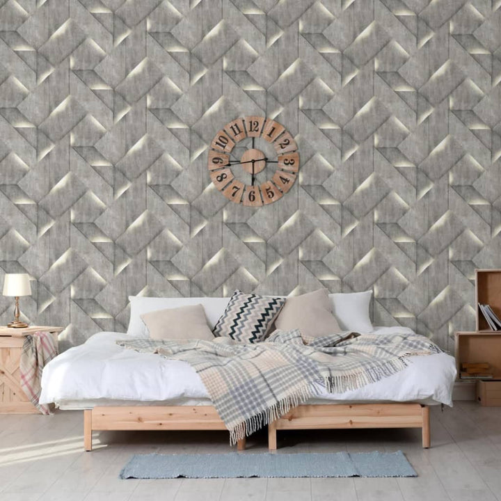 Dutch Wallcoverings Tapet Onyx, Gri Închis