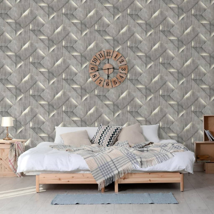 Dutch Wallcoverings Tapet Onyx, Gri Închis