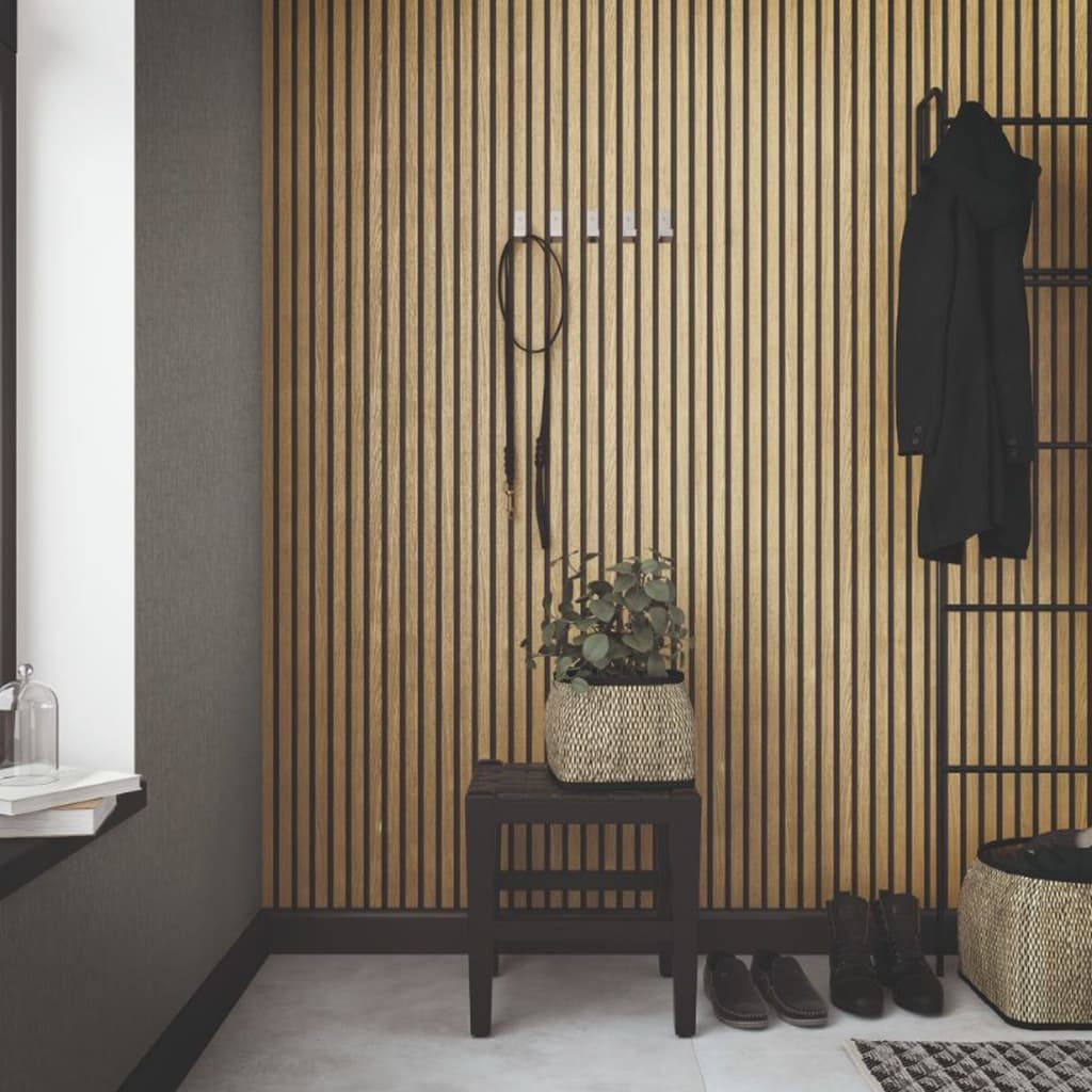 Noordwand Tapet „Botanica Wooden Slats”, Și Stejar