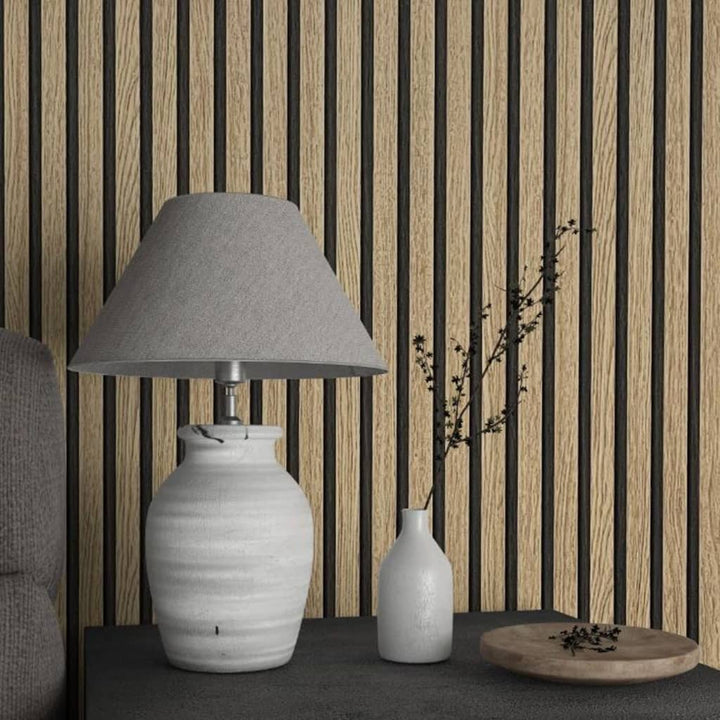 Noordwand Tapet „Botanica Wooden Slats”, Și Stejar