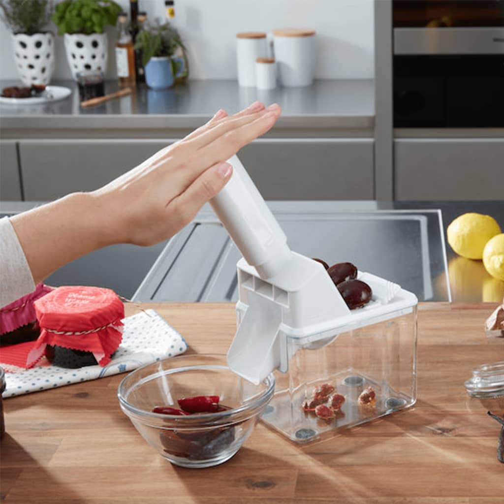 Leifheit Instrument De Eliminare Sâmburi Pentru Prune, Alb, 37300