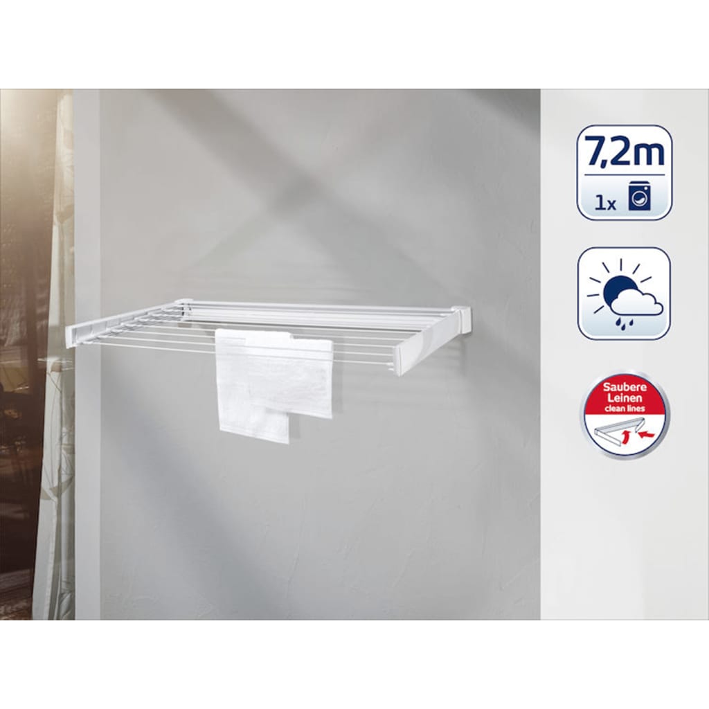Leifheit Uscător De Rufe De Perete Telegant 72 Protect 83305