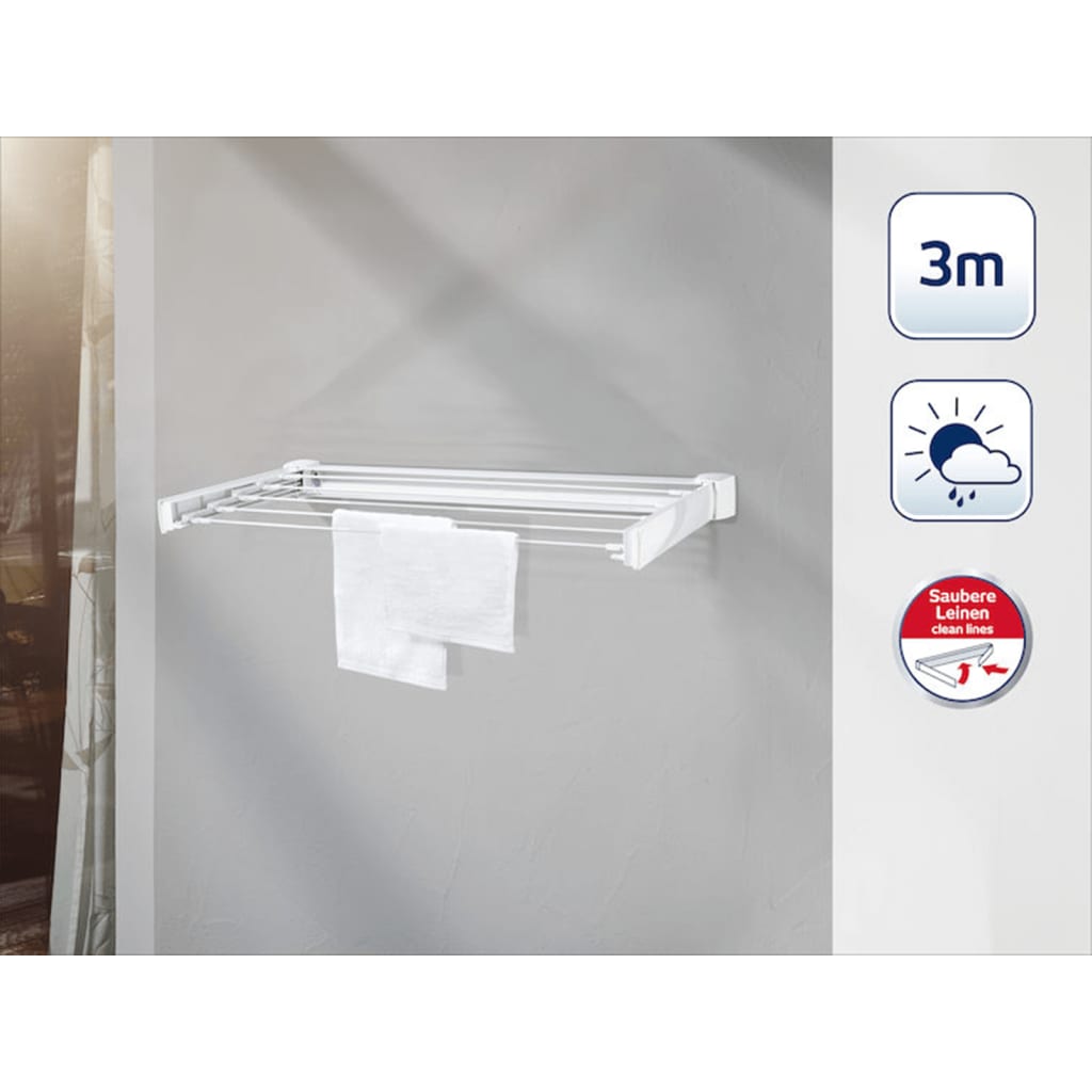 Leifheit Uscător De Rufe De Perete Telegant 30 Protect 83306
