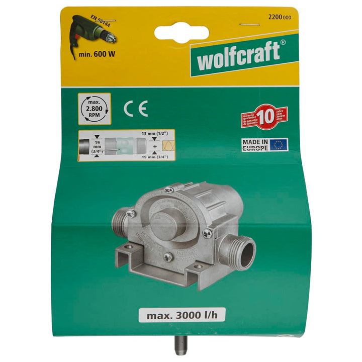 Wolfcraft Pompă Cu Foraj 3000 L/H S=8 Mm 2200000
