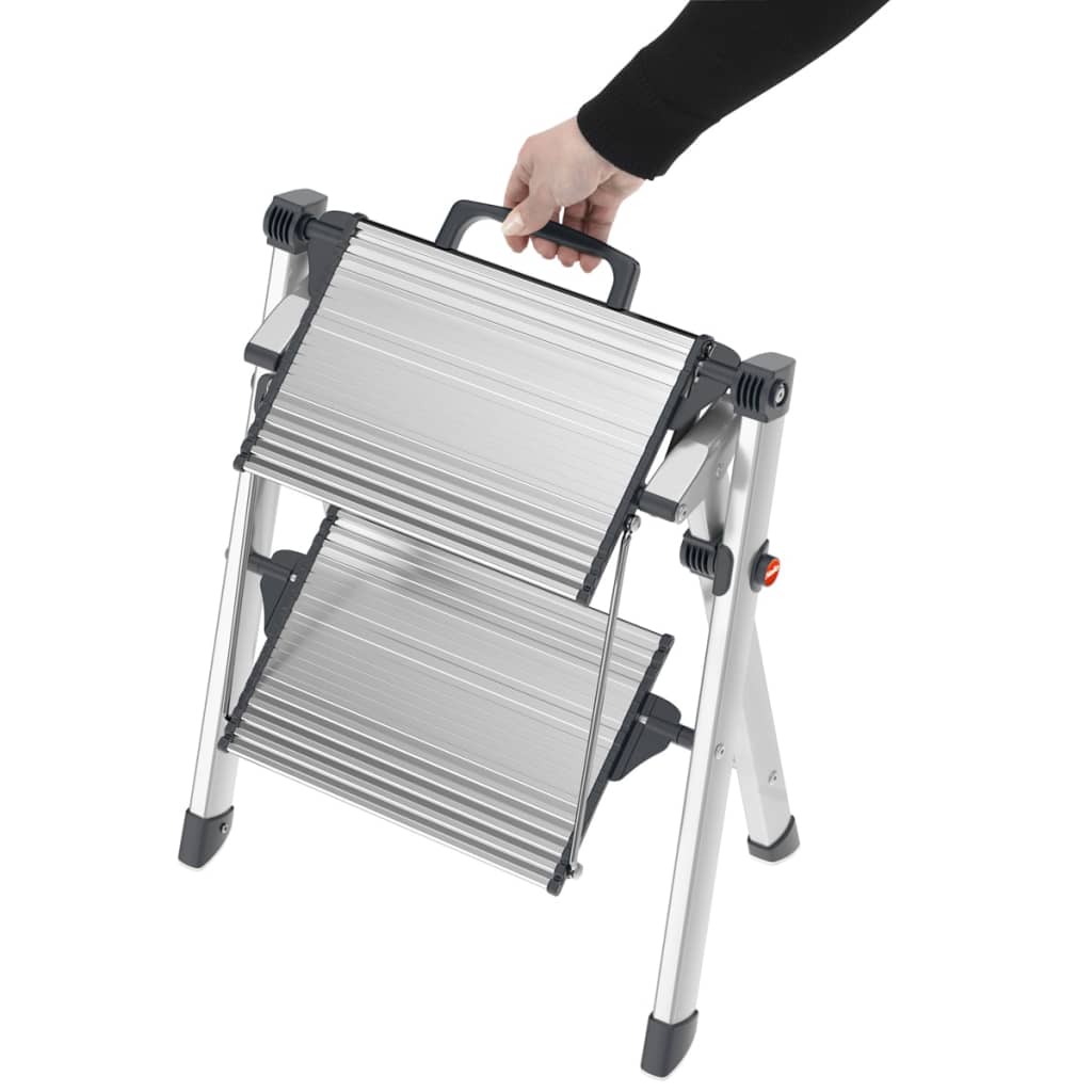 Hailo Scara Pliabilă Cu 2 Trepte &quot;Mini Comfort&quot; 45 Cm , Aluminiu