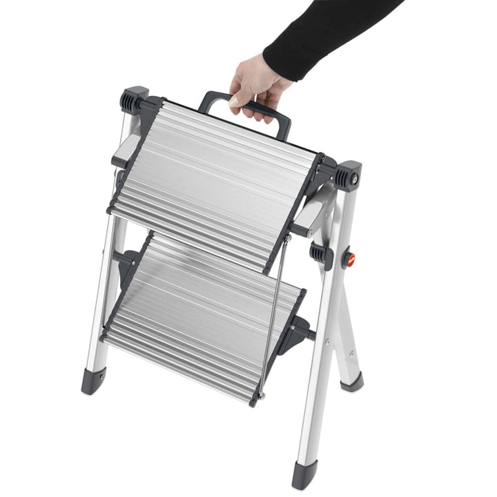 Hailo Scara Pliabilă Cu 2 Trepte &quot;Mini Comfort&quot; 45 Cm , Aluminiu