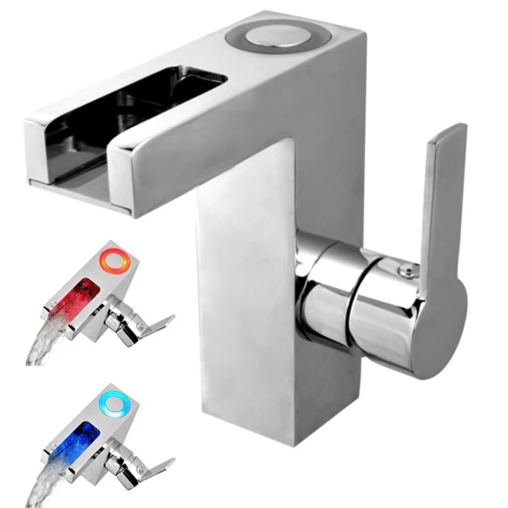 Schütte Baterie De Chiuvetă Mixer Cu Led Și Jet Cascadă Orinoco, Crom