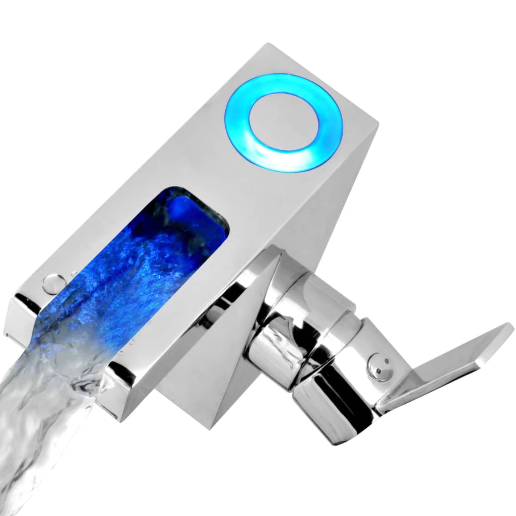 Schütte Baterie De Chiuvetă Mixer Cu Led Și Jet Cascadă Orinoco, Crom