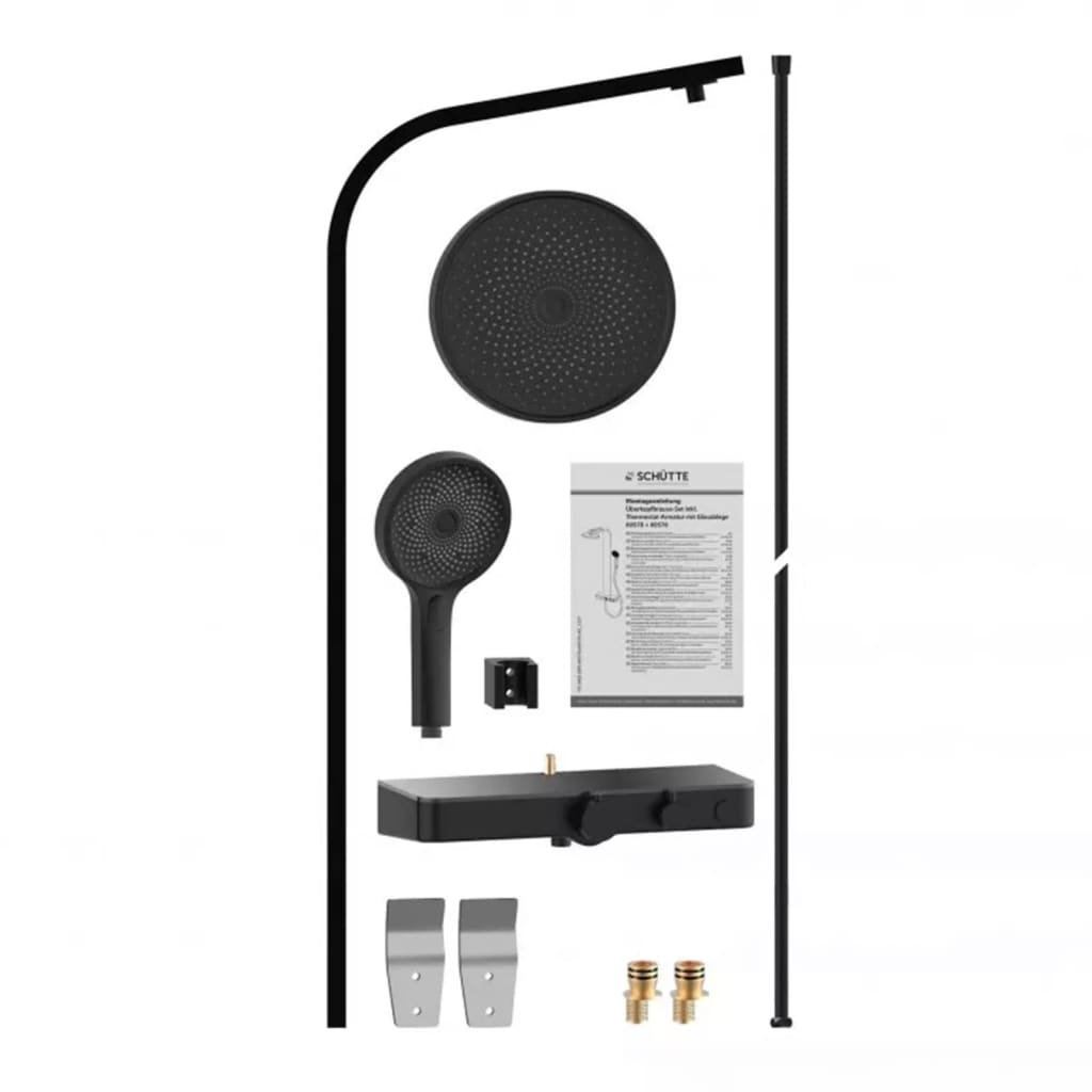 Schütte Set De Duș Cu Tavă Termostatică Samoa Rain, Mat