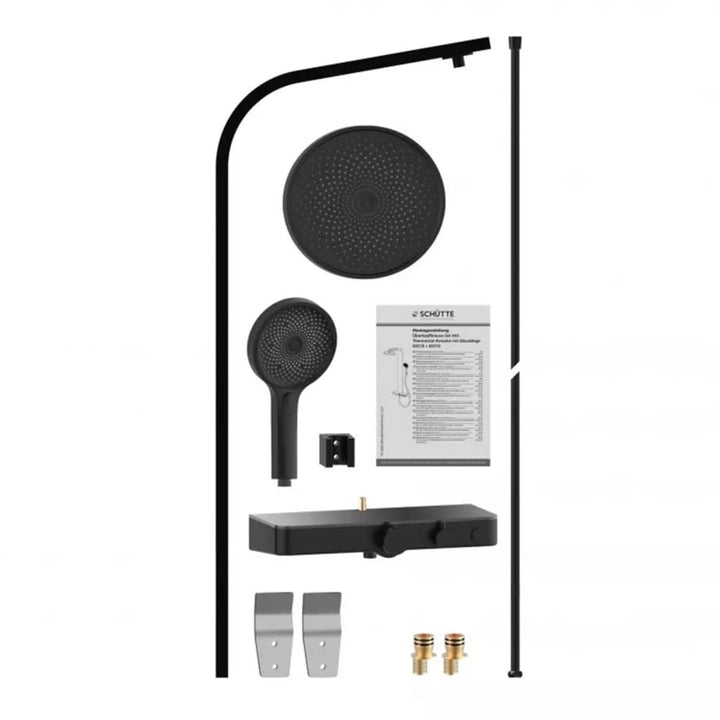 Schütte Set De Duș Cu Tavă Termostatică Samoa Rain, Mat