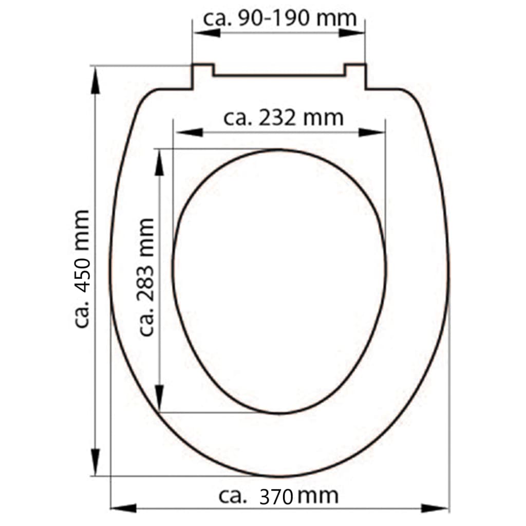 Schütte Capac De Toaletă White, Duroplast