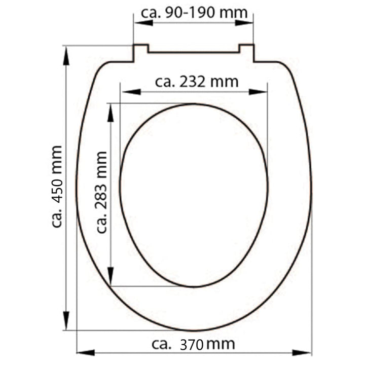 Schütte Capac De Toaletă White, Duroplast