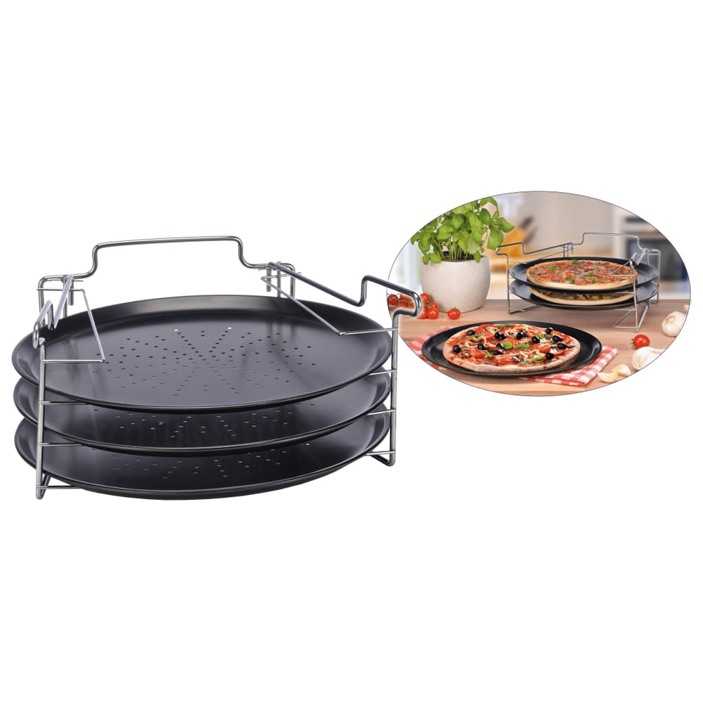 Hi Set De Copt Pizza, 4 Buc., Negru