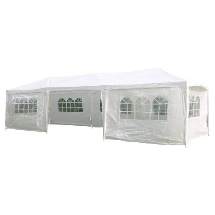Hi Cort De Petrecere Cu Pereți Laterali, Alb, 3 X 9 M