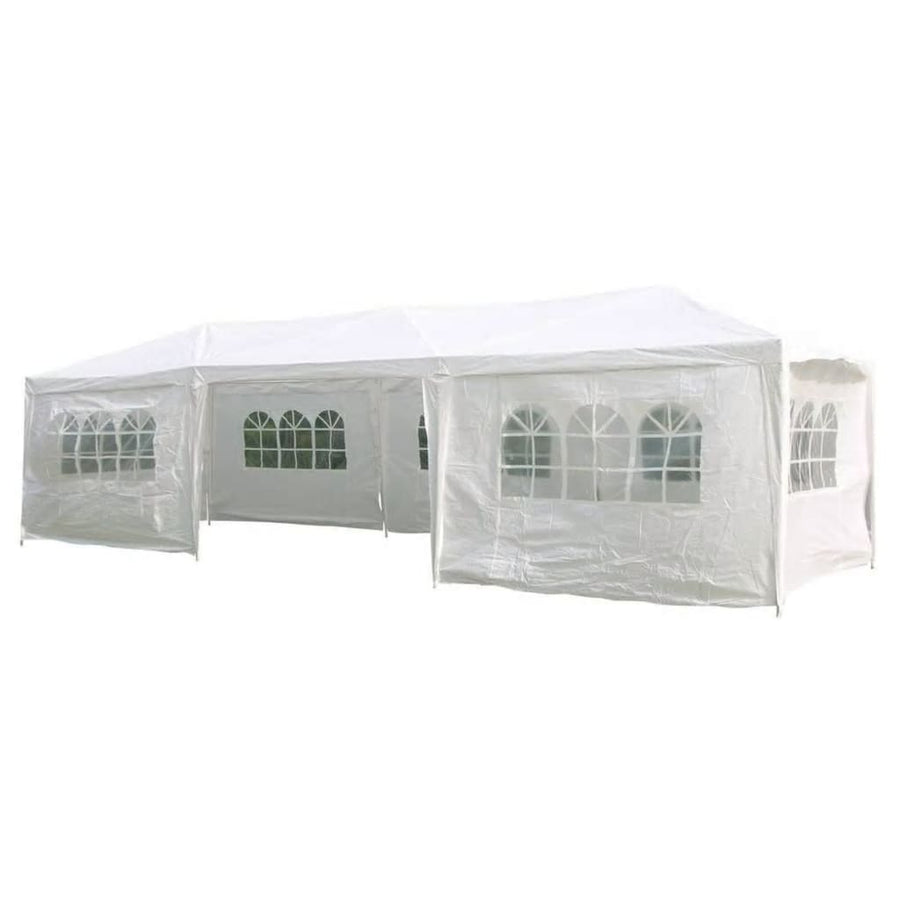 Hi Cort De Petrecere Cu Pereți Laterali, Alb, 3 X 9 M