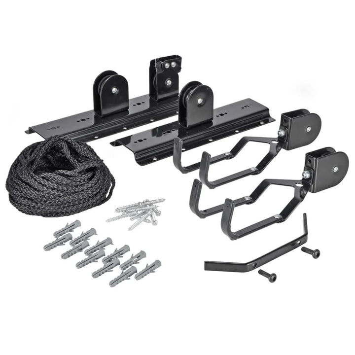 Hi Sistem De Ridicare Pentru Biciclete, Negru, Metal