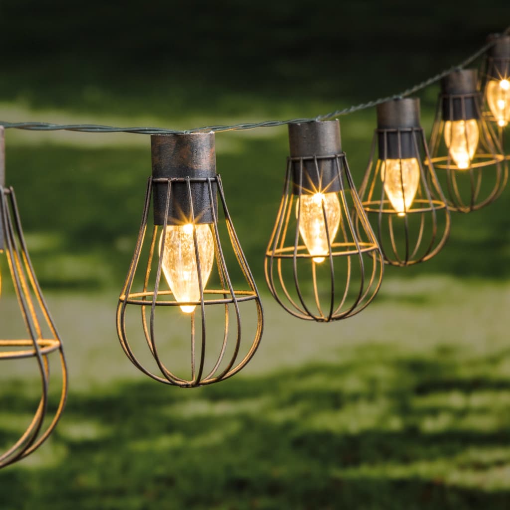 Hi Ghirlandă De Lumini Solare De Grădină Cu Led, 10 Buc., 5,5 Cm