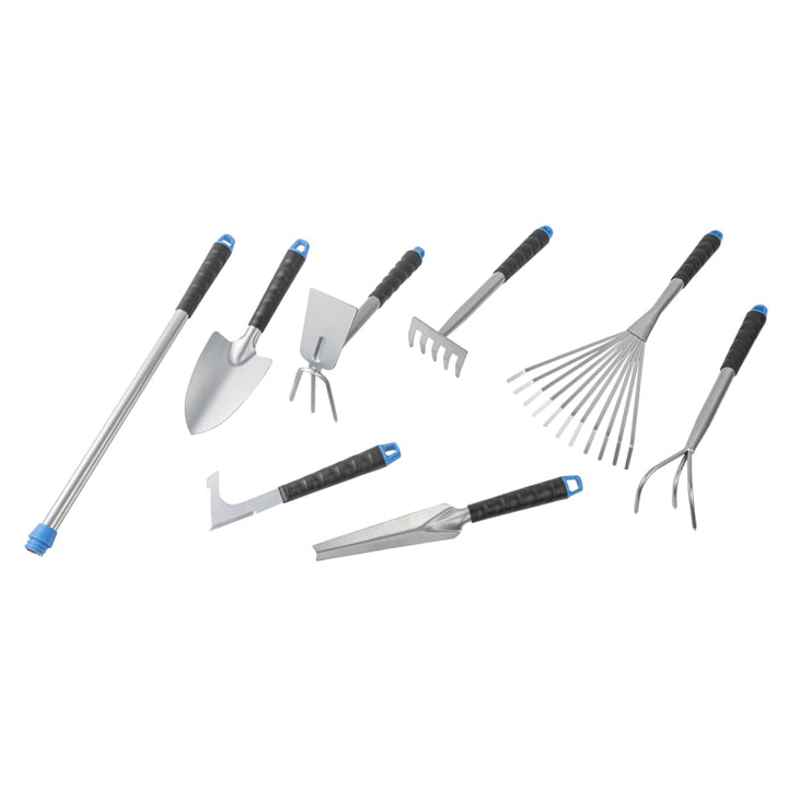 Hi Set De Scule De Grădină, 8 Piese, Argintiu, Metal