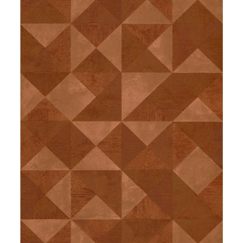 Noordwand Tapet „Topchic Graphic Shapes Facet”, Portocaliu Metalic