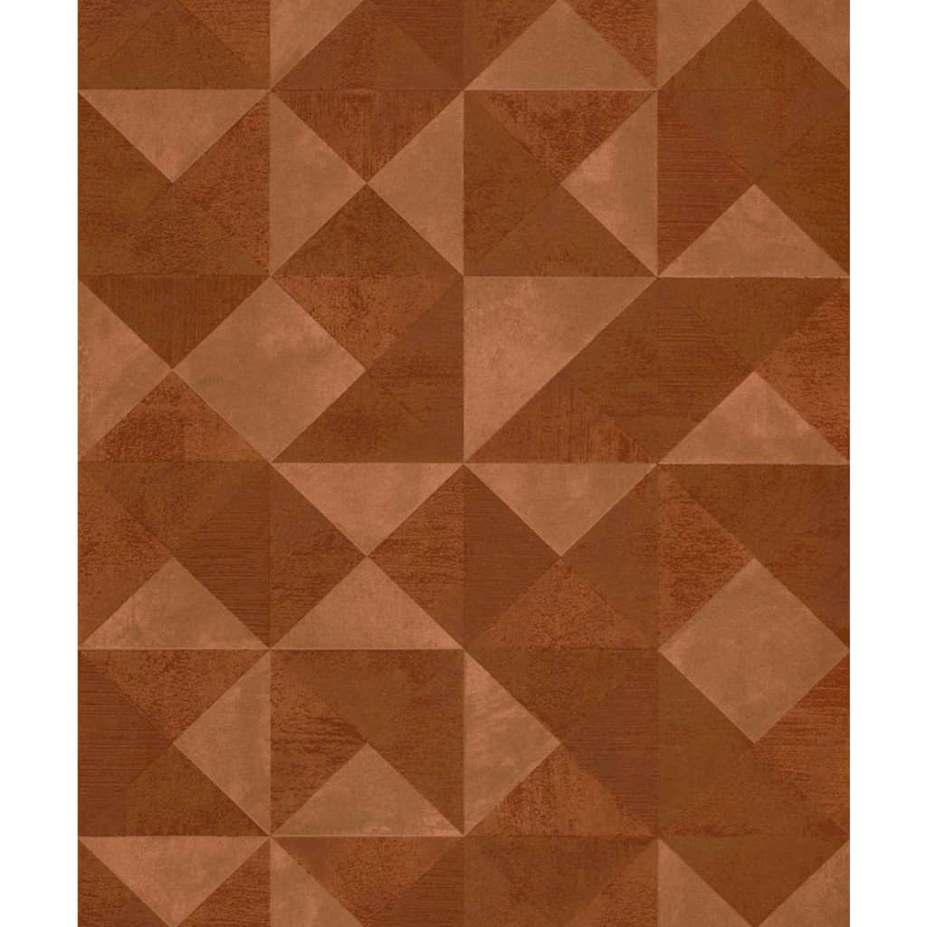 Noordwand Tapet „Topchic Graphic Shapes Facet”, Portocaliu Metalic