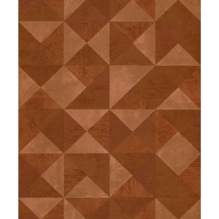 Noordwand Tapet „Topchic Graphic Shapes Facet”, Portocaliu Metalic