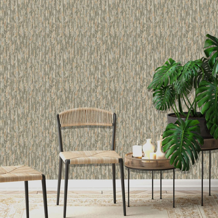 Dutch Wallcoverings Tapet „Phoenix”, Verde Și Bej
