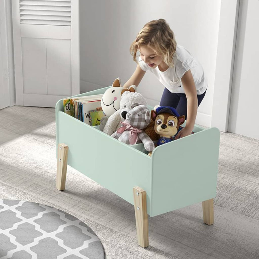 Vipack Cutie De Jucării Pentru Copii „Kiddy”, Mentă, Lemn