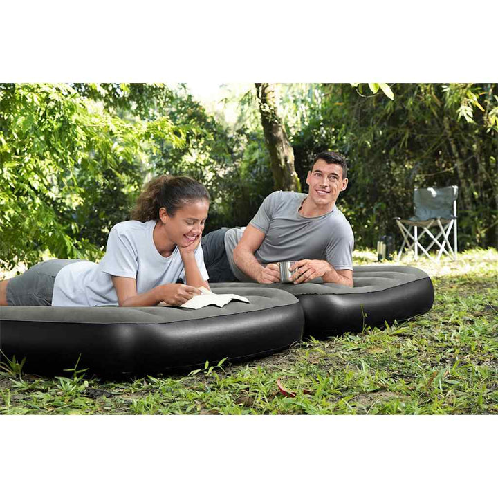 Bestway Saltea Gonflabilă 3 În 1, Negru Și Gri, 188X99X25 Cm