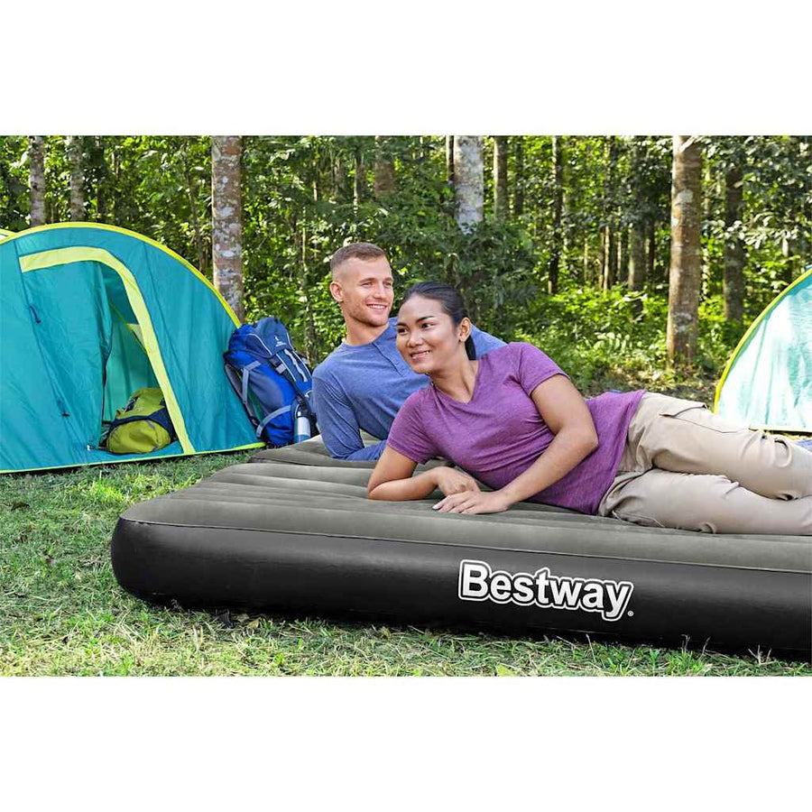 Bestway Saltea Gonflabilă 3 În 1, Negru Și Gri, 188X99X25 Cm