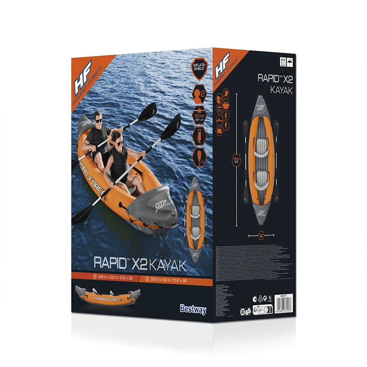 Bestway Set De Caiac Gonflabil Hydro-Force Rapid, 2 Persoane