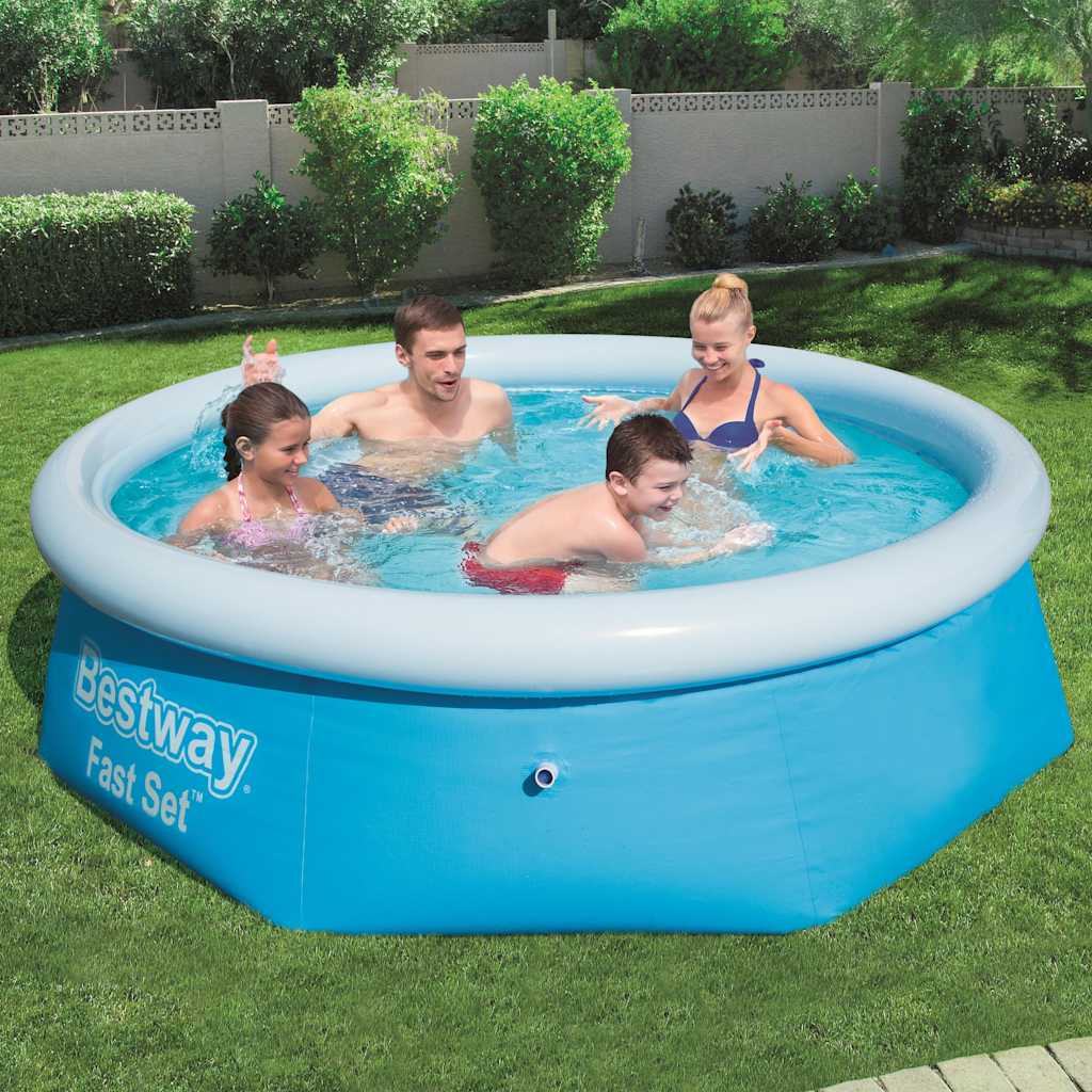 Bestway Piscină Gonflabilă Fast Set, 244 X 66 Cm, Rotundă, 57265