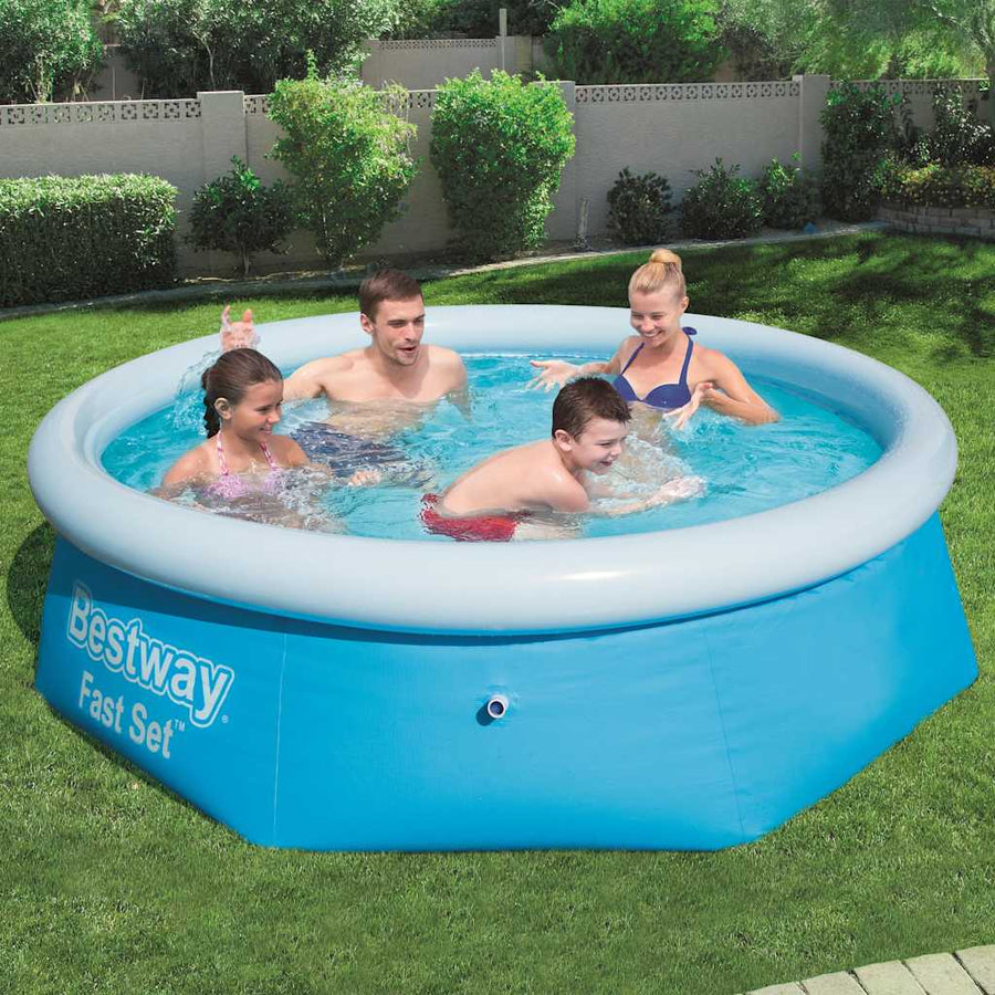 Bestway Piscină Gonflabilă Fast Set, 244 X 66 Cm, Rotundă, 57265
