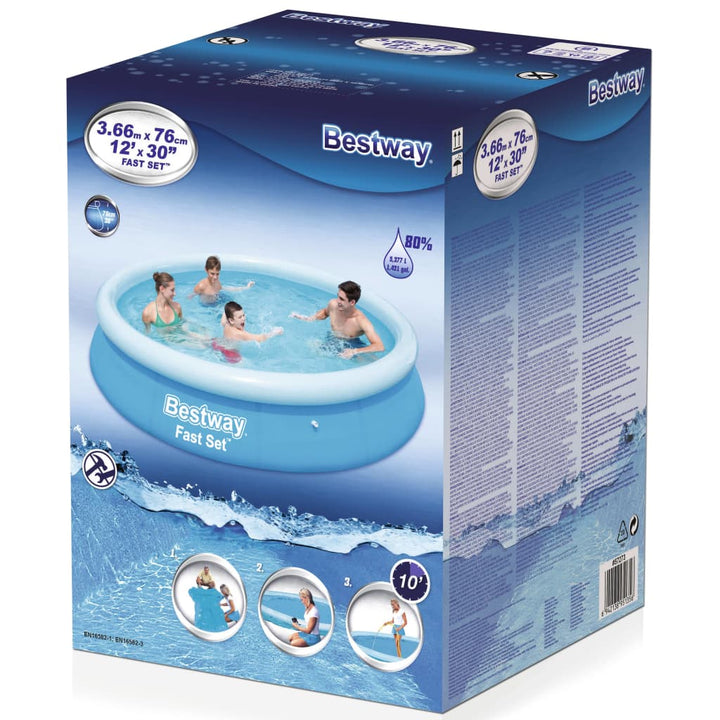 Bestway Piscină Gonflabilă Fast Set, , Rotundă, 57273