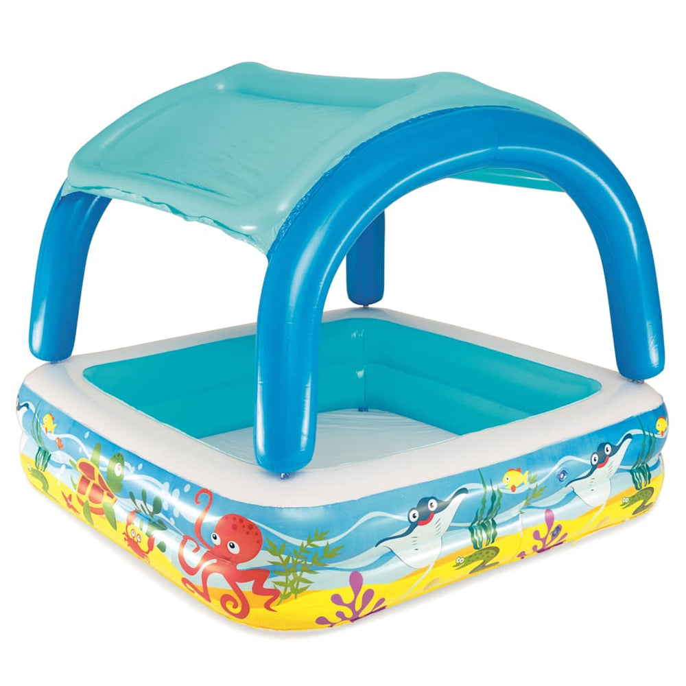 Bestway Piscină De Joacă & Baldachin, Albastru, , 52192