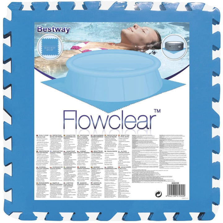 Bestway Protecții Podea Piscină, 8 Buc., Albastru, 58220