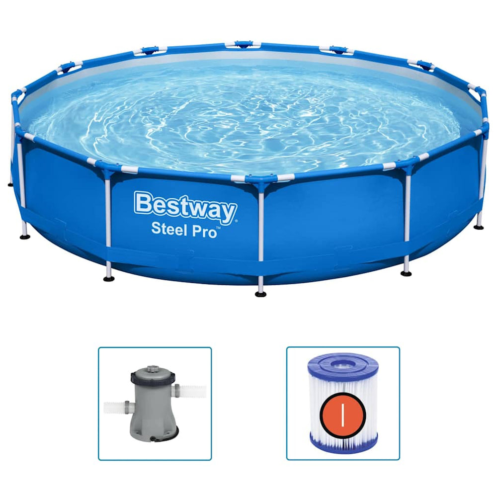 Bestway Piscină Cu Cadru Steel Pro, 366 X 76 Cm
