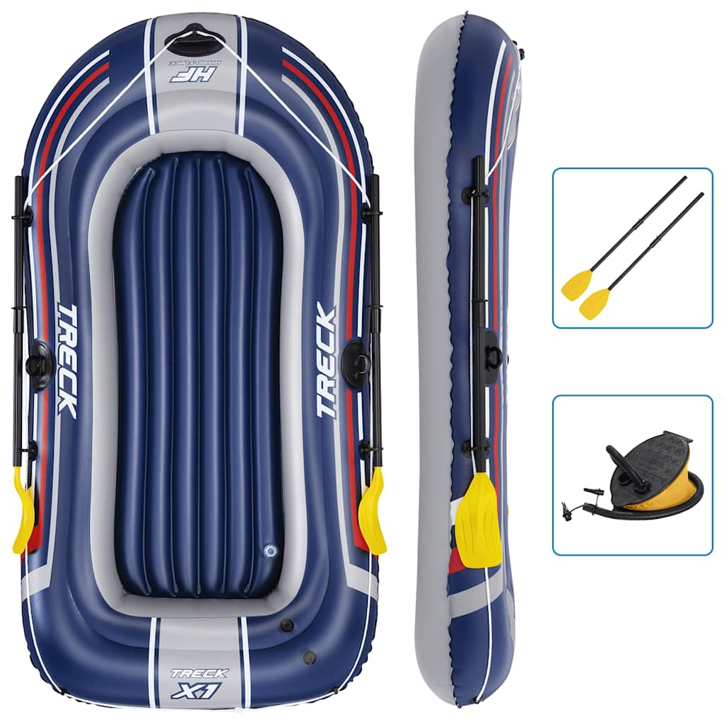 Bestway Barcă Gonflabilă Hydro-Force Cu Pompă Și Vâsle Albastru
