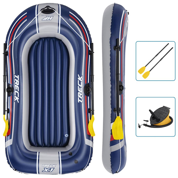 Bestway Barcă Gonflabilă Hydro-Force Cu Pompă Și Vâsle Albastru