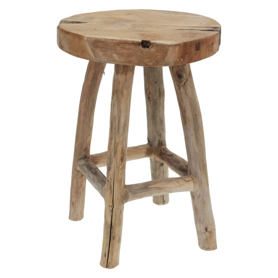 H&S Collection Taburet, 42 Cm, Lemn De Tec